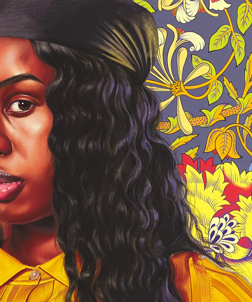 Kehinde Wiley Portrait of Savannah Essah, 2020