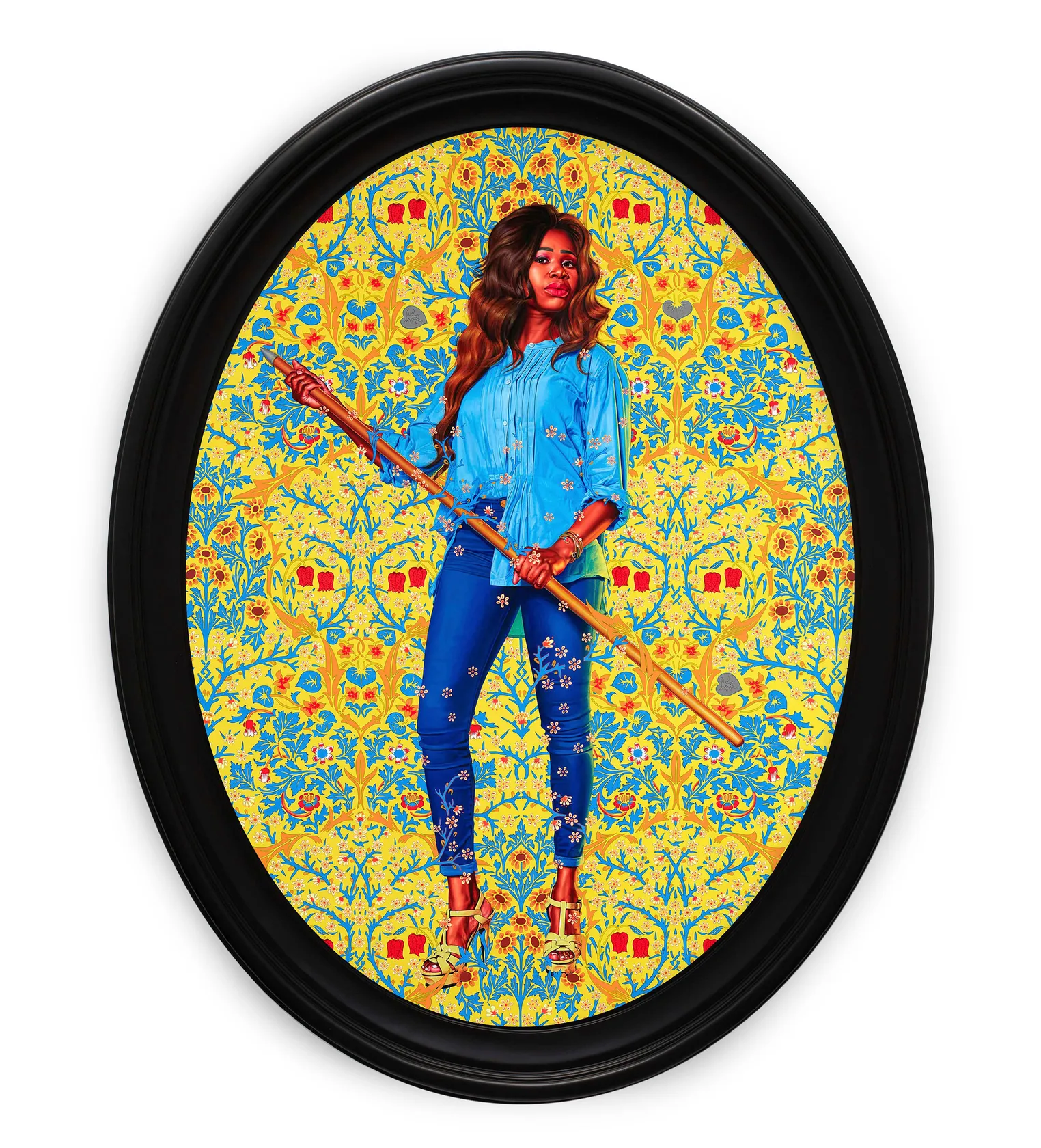 Kehinde Wiley Portrait of Dorinda Essah, 2020