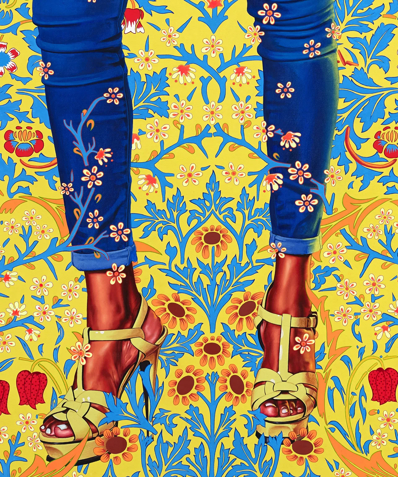 Kehinde Wiley Portrait of Dorinda Essah, 2020