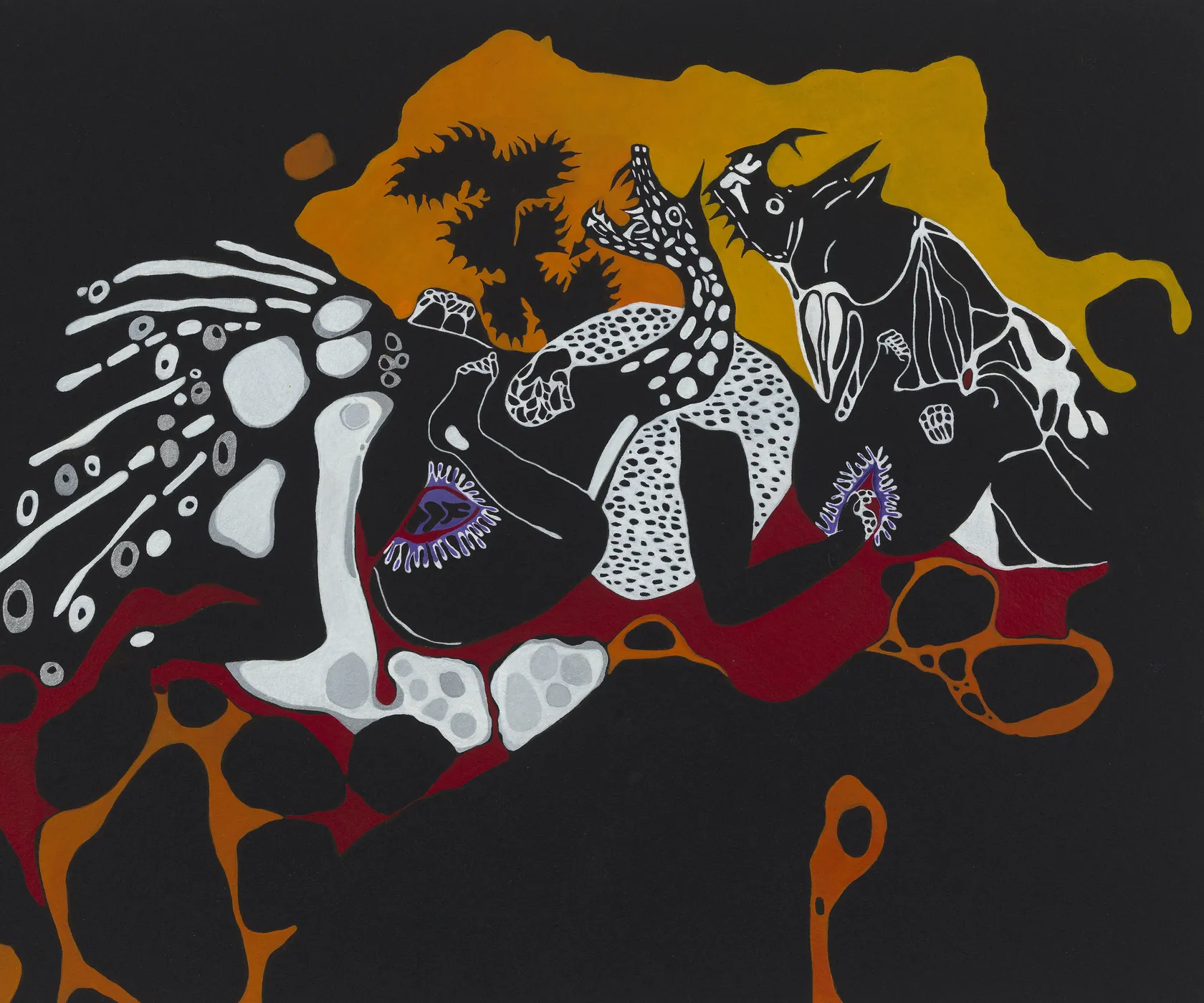 Rivane Neuenschwander Trôpego Trópico (Laranja) [Dark Tropics (Orange)], 2022