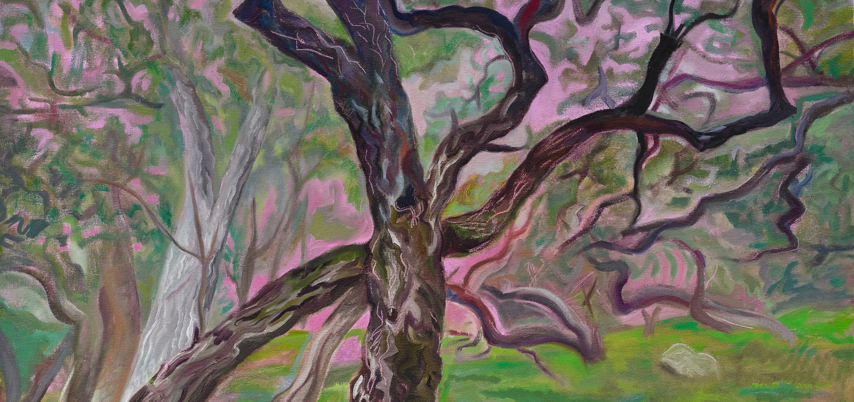 detail of Mira Dancy "Oak Barricade"