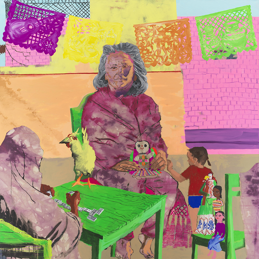 Rosario Cabeza de Baca, 2023
Acrylic and cochineal on canvas
72 x 72 inches