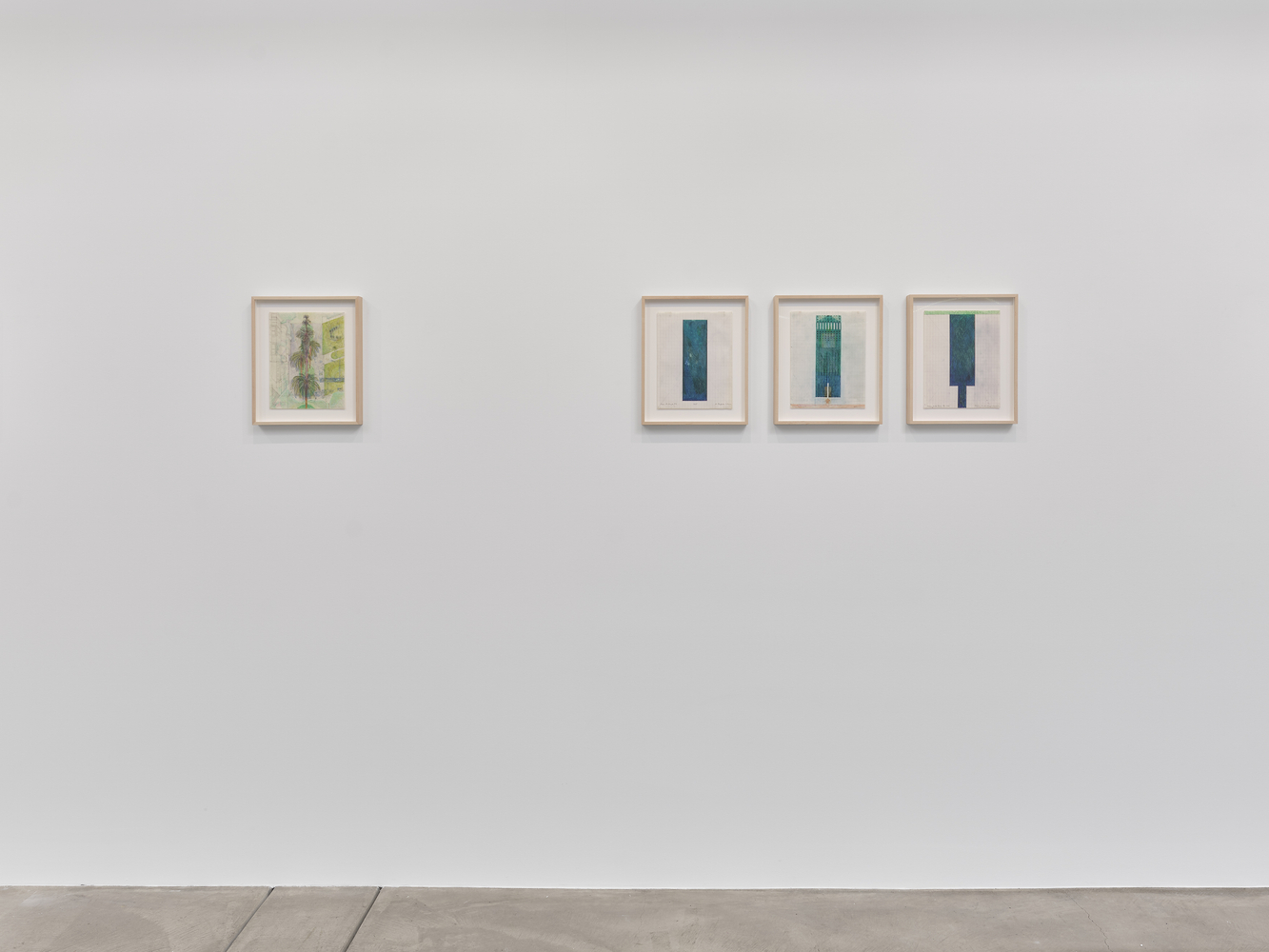 Barbara Stauffacher Solomon Garden = Grid = City installation view