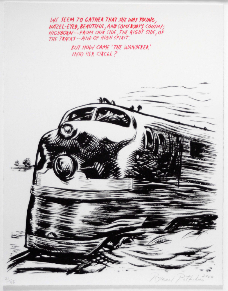 Raymond Pettibon&amp;nbsp;(b. 1957)
Untitled&amp;nbsp;(We Seem to Gather...), 2000
Lithograph
19 5/8 x 13 1/2 inches
Edition of 35 plus 15 artist proofs
Signed, dated, and numbered in pencil
PETT004