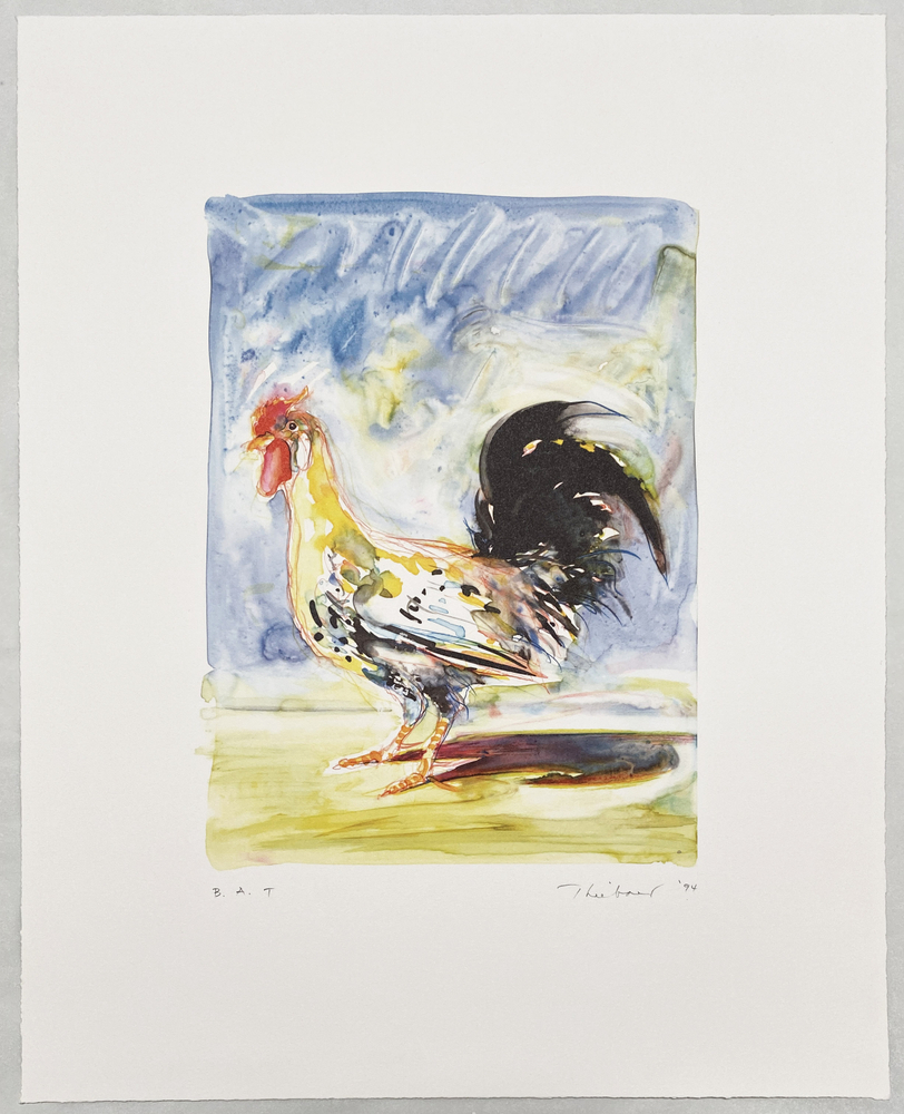 Wayne Thiebaud, Rooster, Lithograph