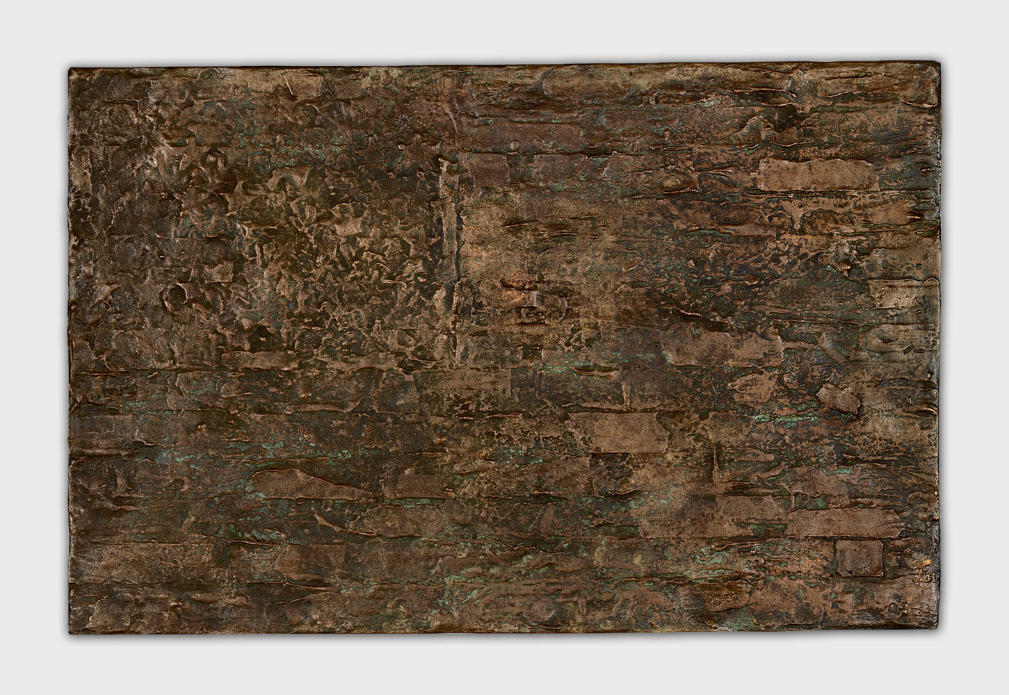 Flag, 1960 (cast 1961)

Bronze

12 x 18 1/2 inches

Edition of 4

Collection of Jasper Johns, Sharon, CT