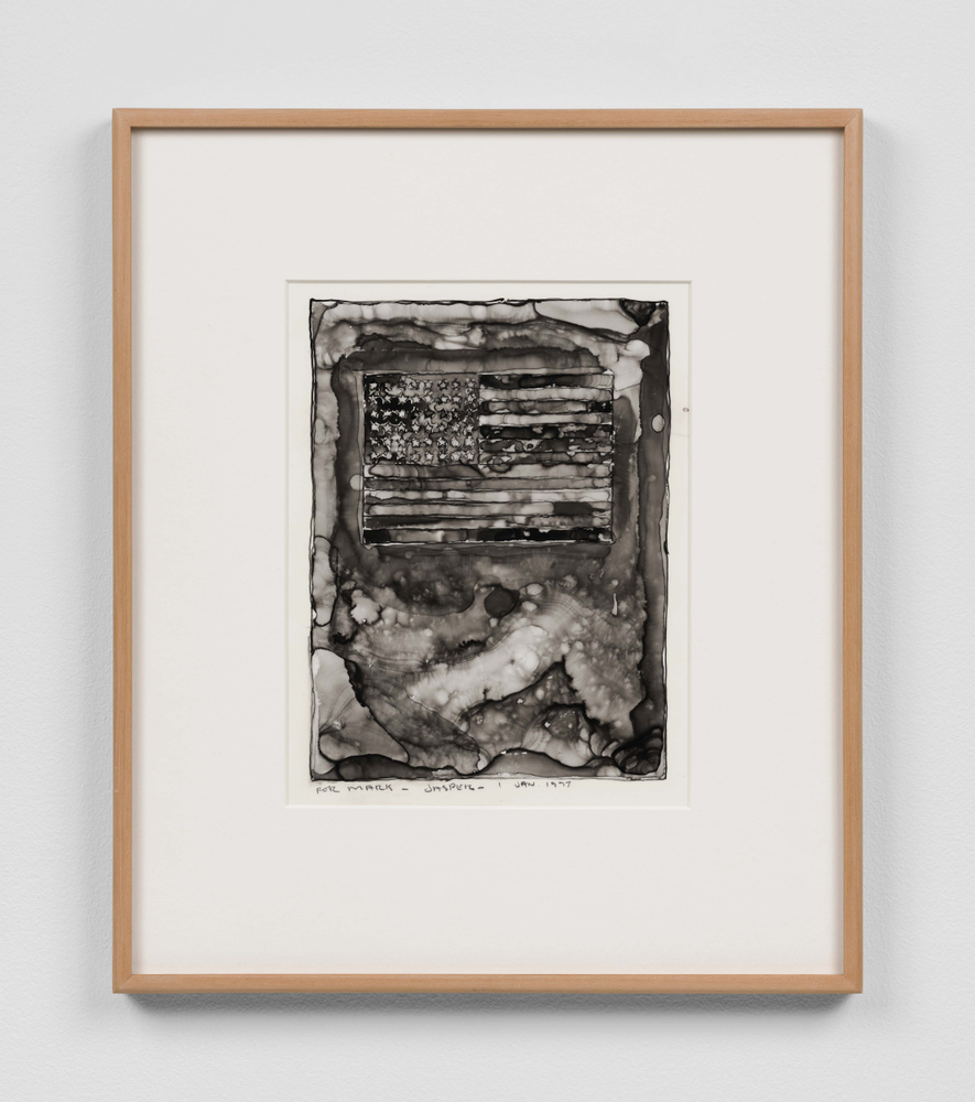 Flag on Orange Field, 1977

Ink on plastic

15 3/4 x 11 7/8 inches

Private collection, Miami