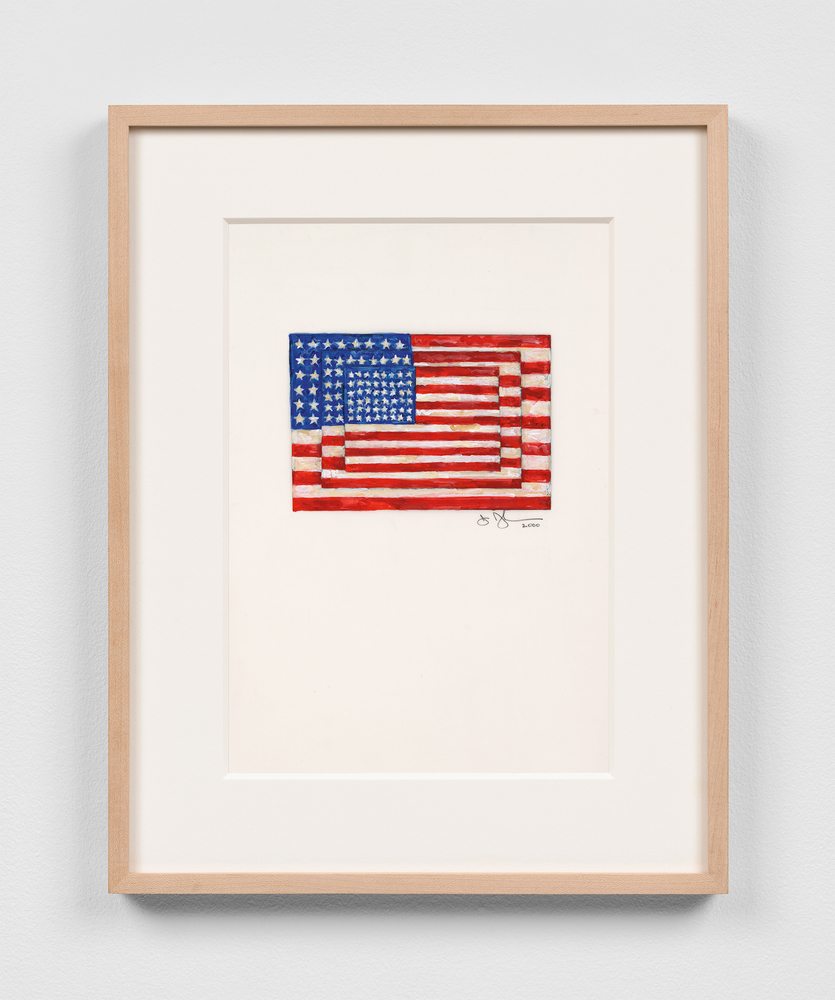 Three Flags, 2000

Acrylic and graphite pencil

on four sheets of plastic

11 x 71/2 inches

Collection of Jasper Johns, Sharon, CT