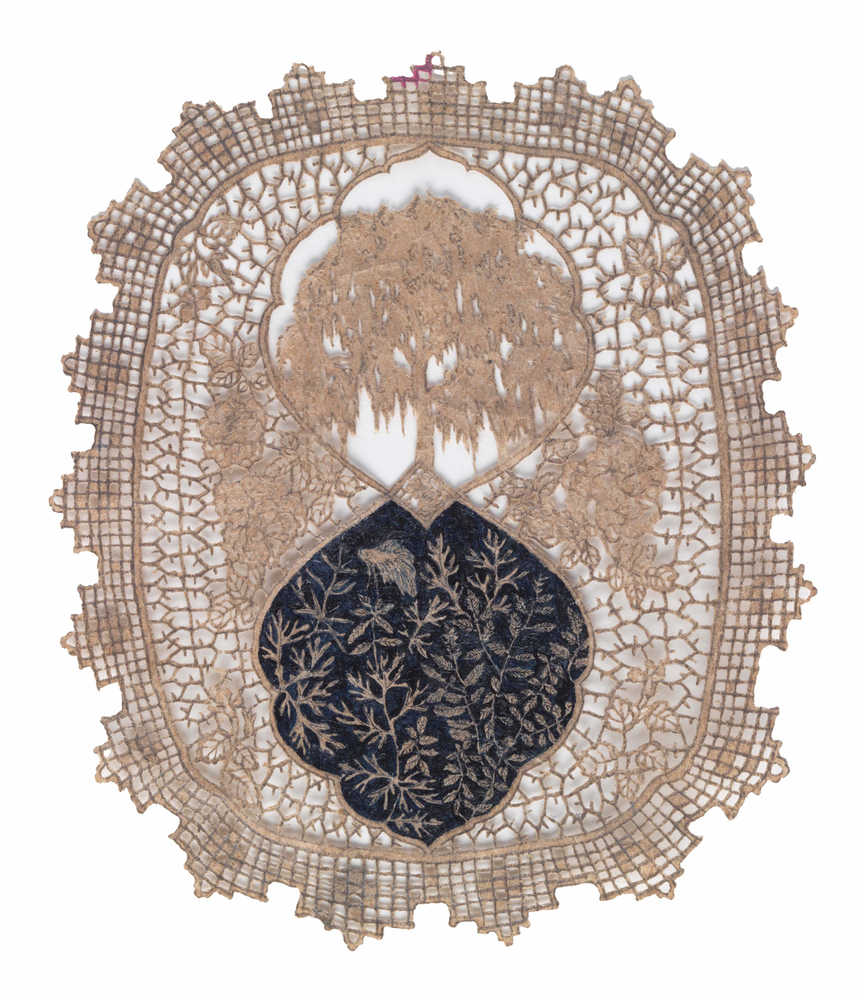 if I had a little zoo: Bruce, a willow tree,and some fresh-water plants, 2015

Ink, graphite and cut-outs on deli bag paper

4 7/8 x 4 inches