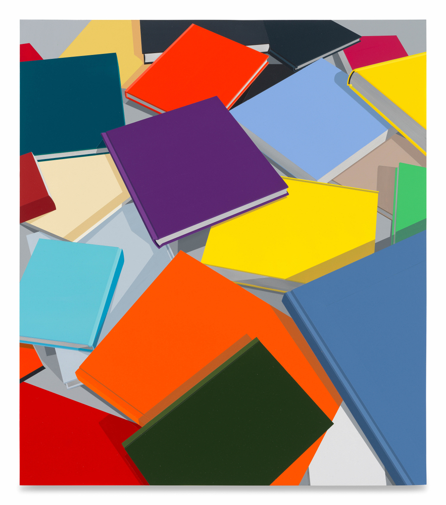 Daniel Rich,&amp;nbsp;Books #2, 2025, Acrylic on dibond,
30 x 26 1/4 inches, 76.2 x 66.7 cm, MMG#38268