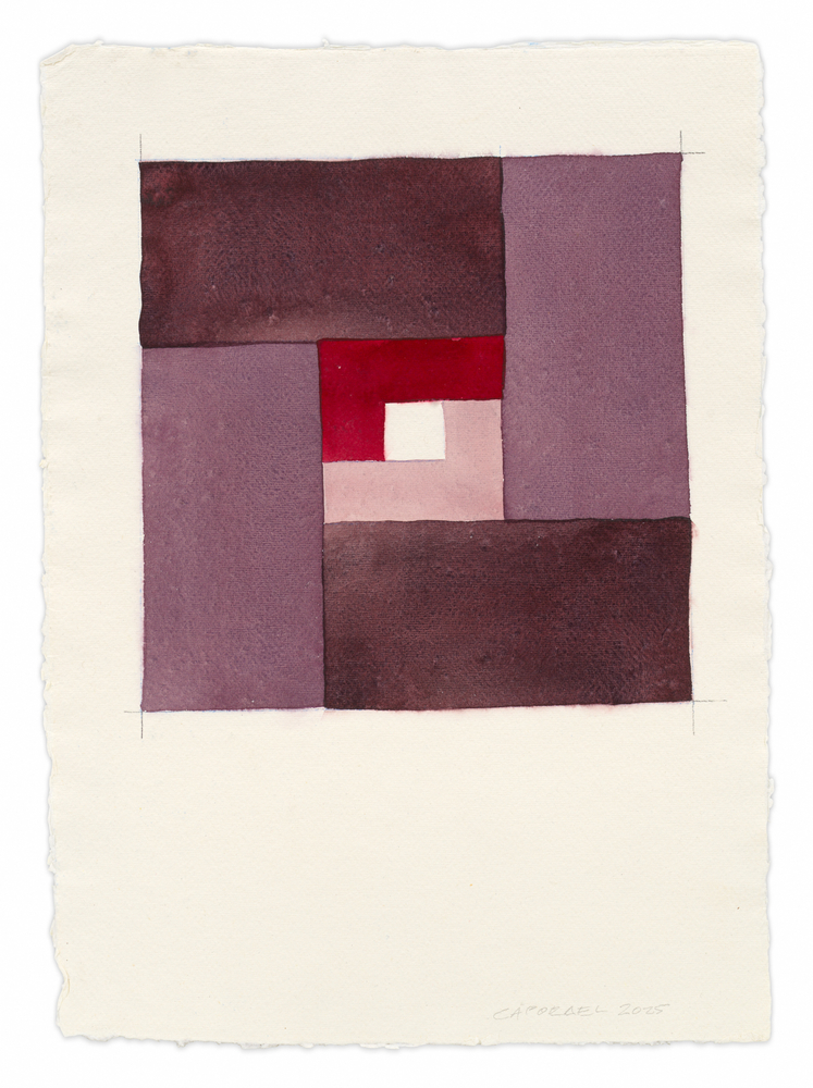 Suzanne Caporael,&amp;nbsp;Untitled (scaled tiling, center void), 2025,
Pigment, photo retouch ink, and pencil on paper, 16 1/4 x 11 3/4 inches,
41.3 x 29.8 cm, MMG#37708