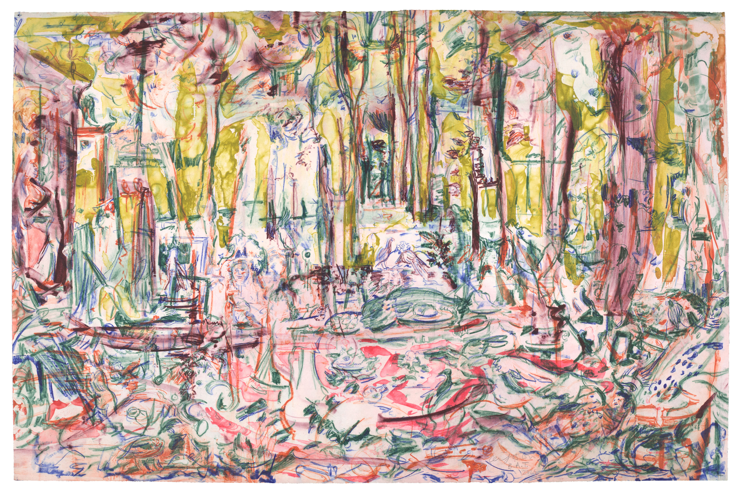 Cecily Brown, The Five Senses red yellow blue, 2026
