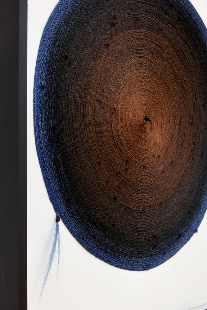 Malcolm Peacock

For Bankole, 2025

Synthetic hair on paper, framed

24 x 19 inches (61 x 48.3 cm), sheet
25 7/8 x 20 7/8 inches (65.7 x 53 cm), framed

(MP25-01)