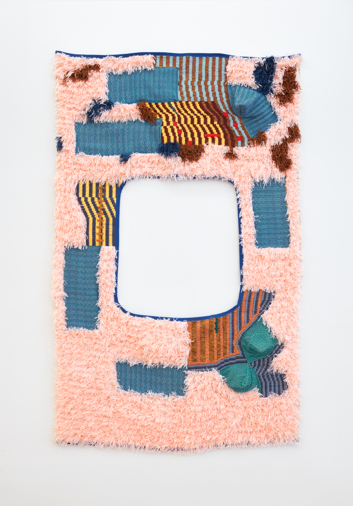 Sarah Zapata

(like the hands of terrain), 2026

Handwoven cloth, hand embroidery, natural and synthetic fiber

96 x 60 inches (244 x 152.4 cm)

(SZ26-01)