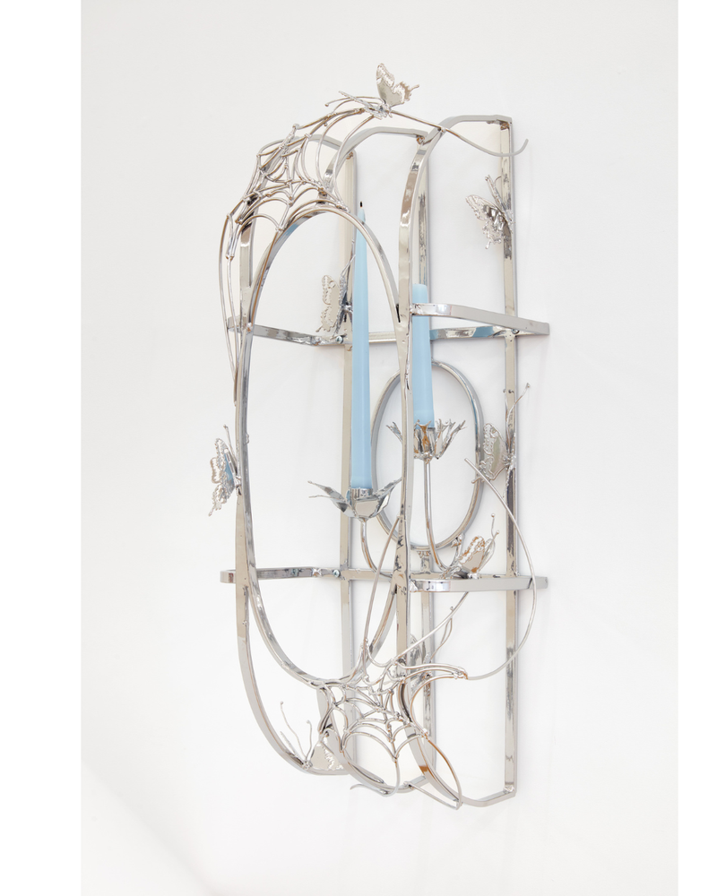 Abigail Lucien

Root and Rot, 2025

Powder-coated steel and beeswax

28 1/8 x 11 1/2 x 10 1/4 inches (71.4 x 29.2 x 26 cm)

(ALU25-01)