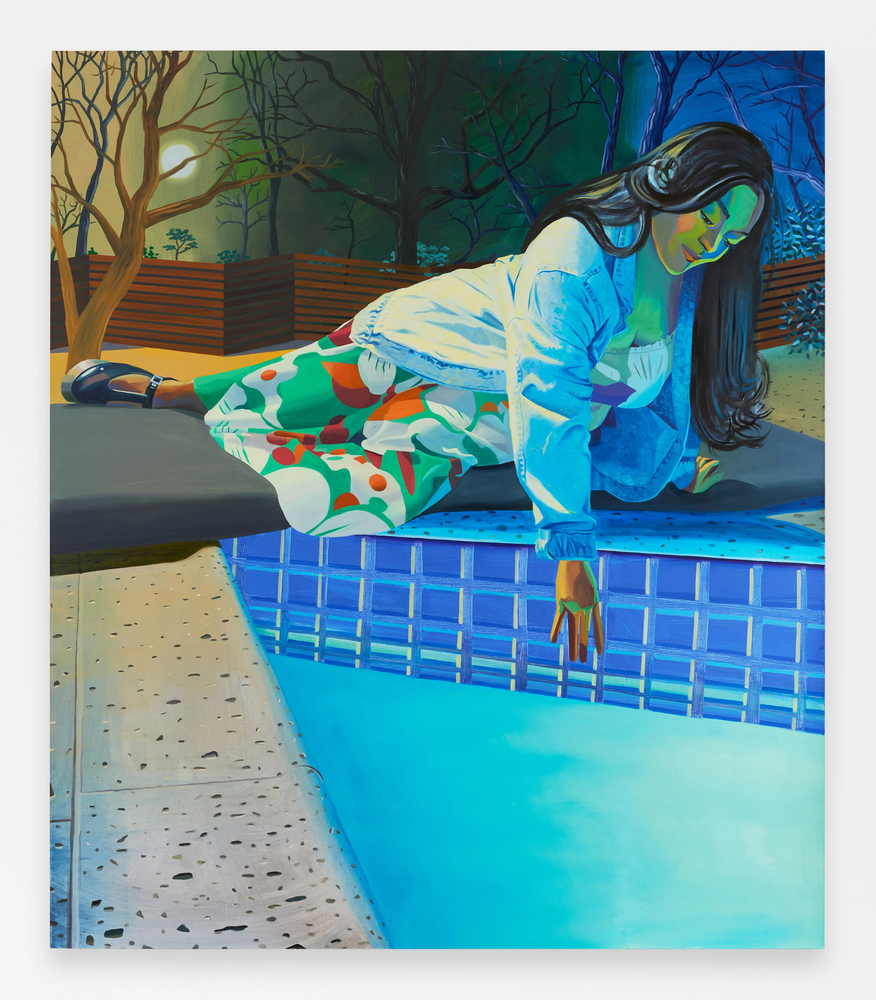 Aliza Nisenbaum
Reaching for the Waterline, 2024
Oil on linen
73 x 63 inches (185.4 x 160 cm)