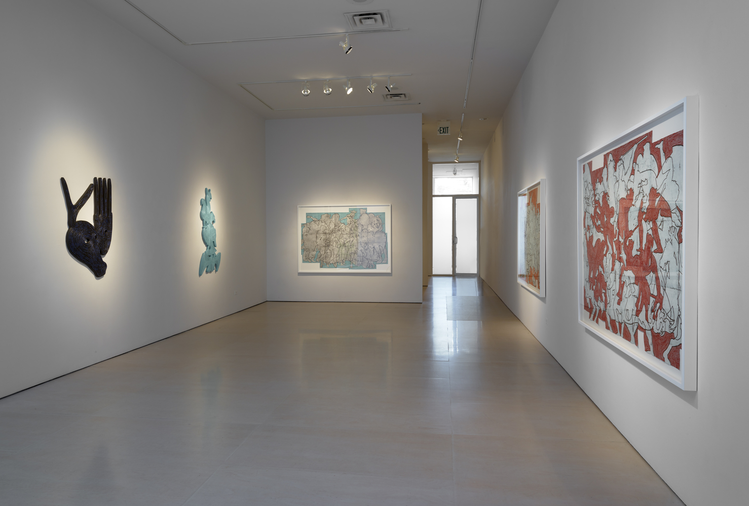 Installation view of Bo Joseph | Feeding the Beast at McClain Gallery, September 2020