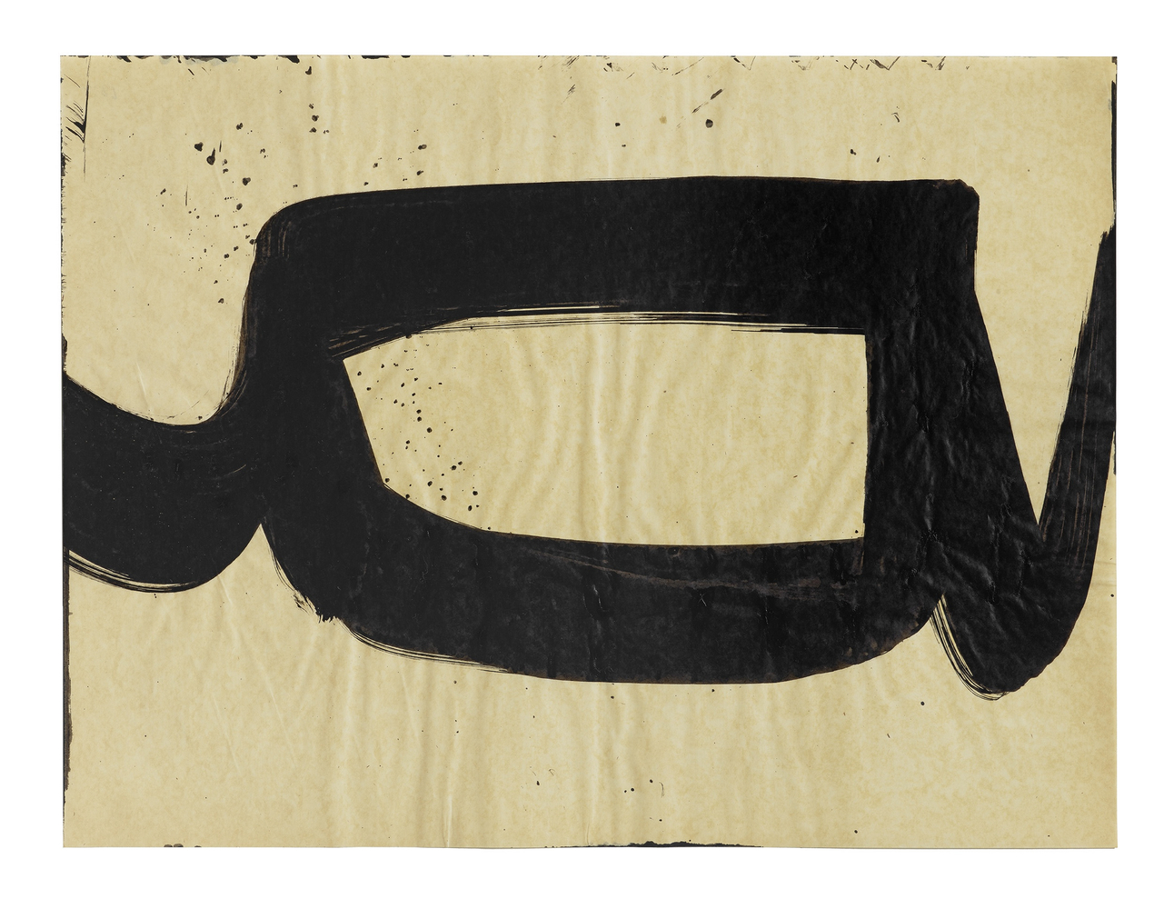 Al Held 60-87, 1960 India ink on paper 18 x 23 3/4 inches