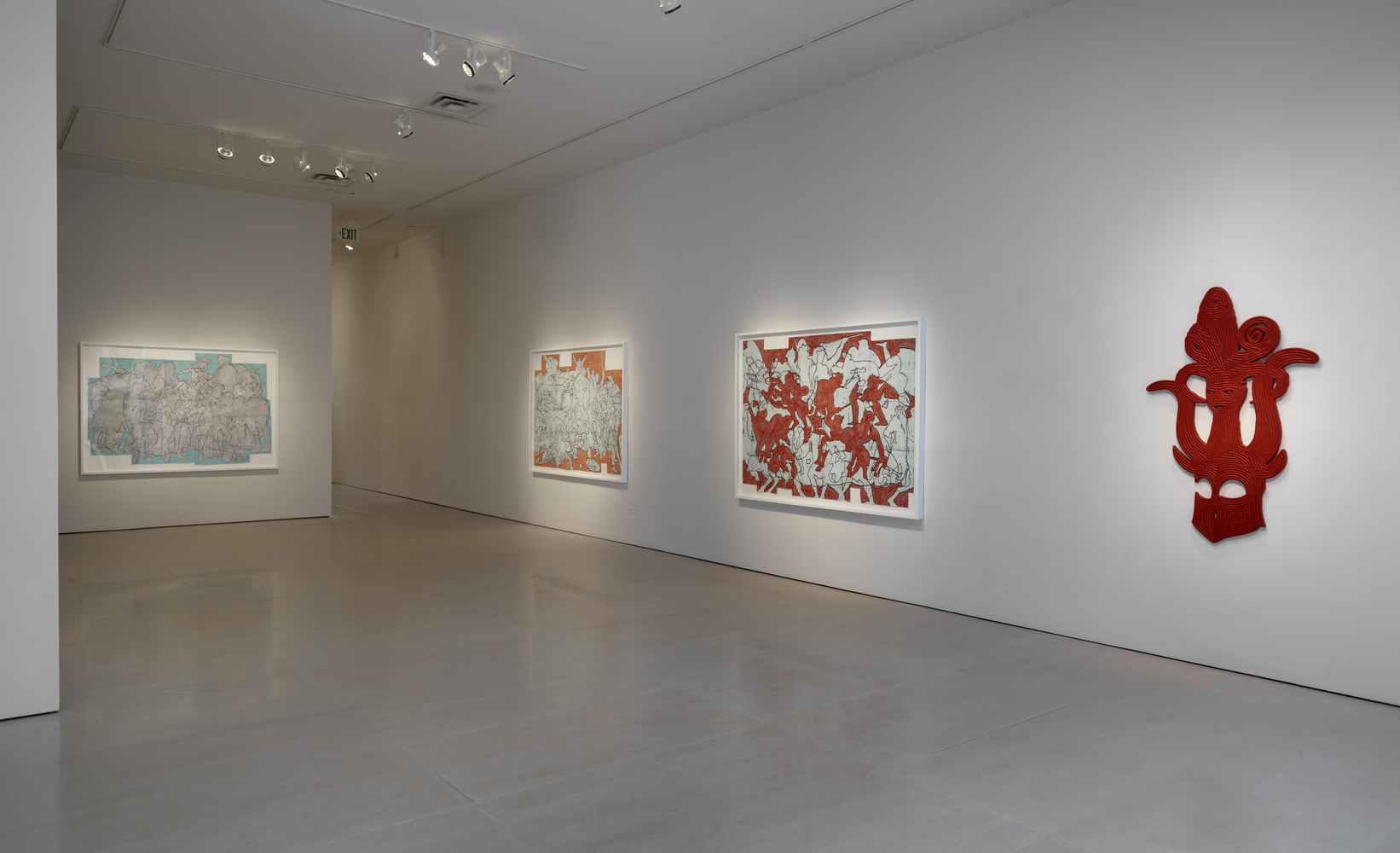 Installation view of Bo Joseph | Feeding the Beast at McClain Gallery, September 2020