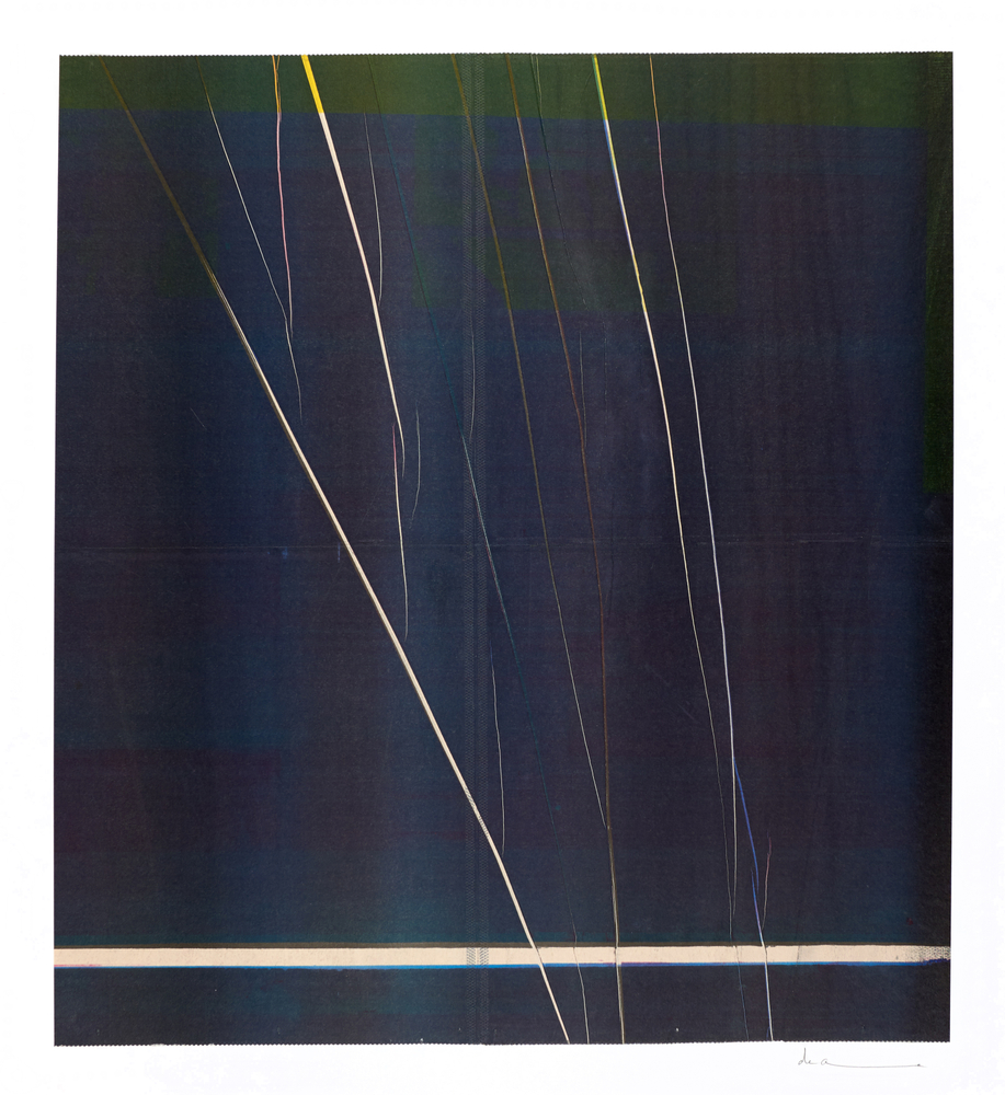 Anne Deleporte Lightning, 2019 ink on paper mounted on Arches paper 25 1/2 x 23 1/4 inches