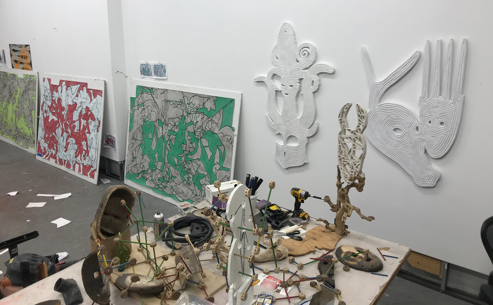 View of Joseph's studio in Brooklyn, New York