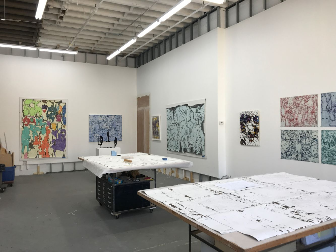 View of Joseph's studio in Brooklyn, New York