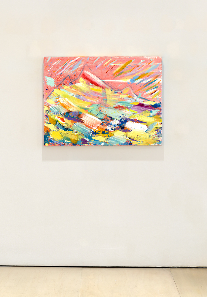 Brendan Cass  Almighty Mountain (Nebulous), 2021  acrylic on canvas  30 x 48 inches