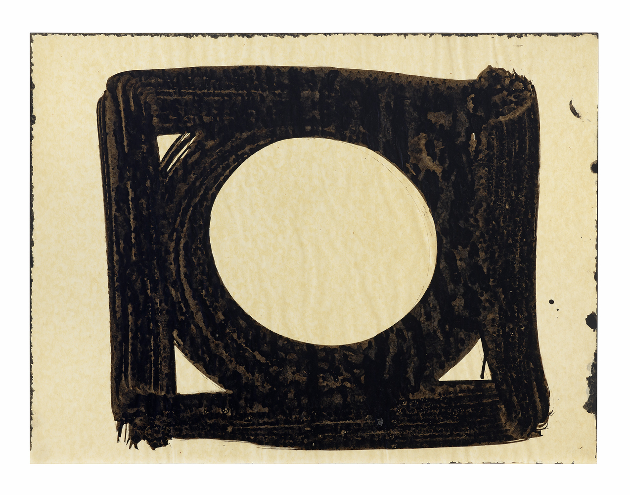 Al Held 60-62, 1960 India ink on paper 18 x 23 3/4 inches