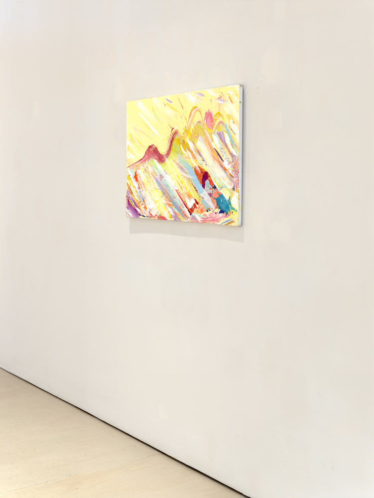 Brendan Cass Almighty Mountain (Yellow Heights), 2021 acrylic on canvas 24 x 36 inches