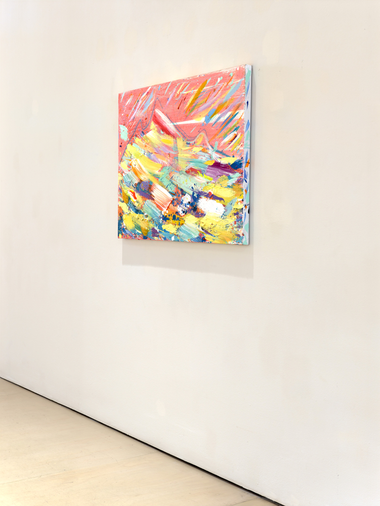 Brendan Cass  Almighty Mountain (Nebulous), 2021  acrylic on canvas  30 x 48 inches