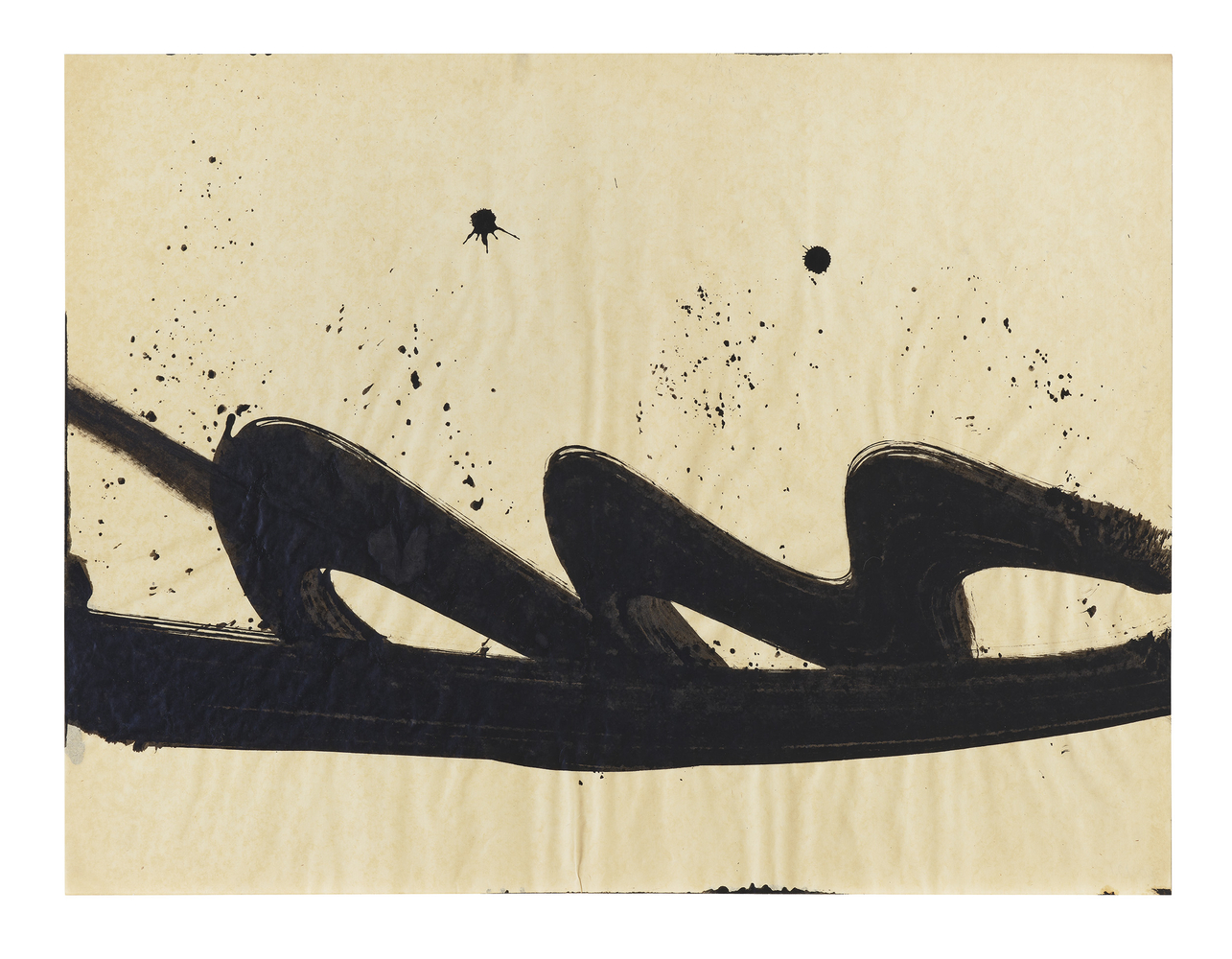 Al Held 60-121, 1960 India ink on paper 18 x 23 3/4 inches