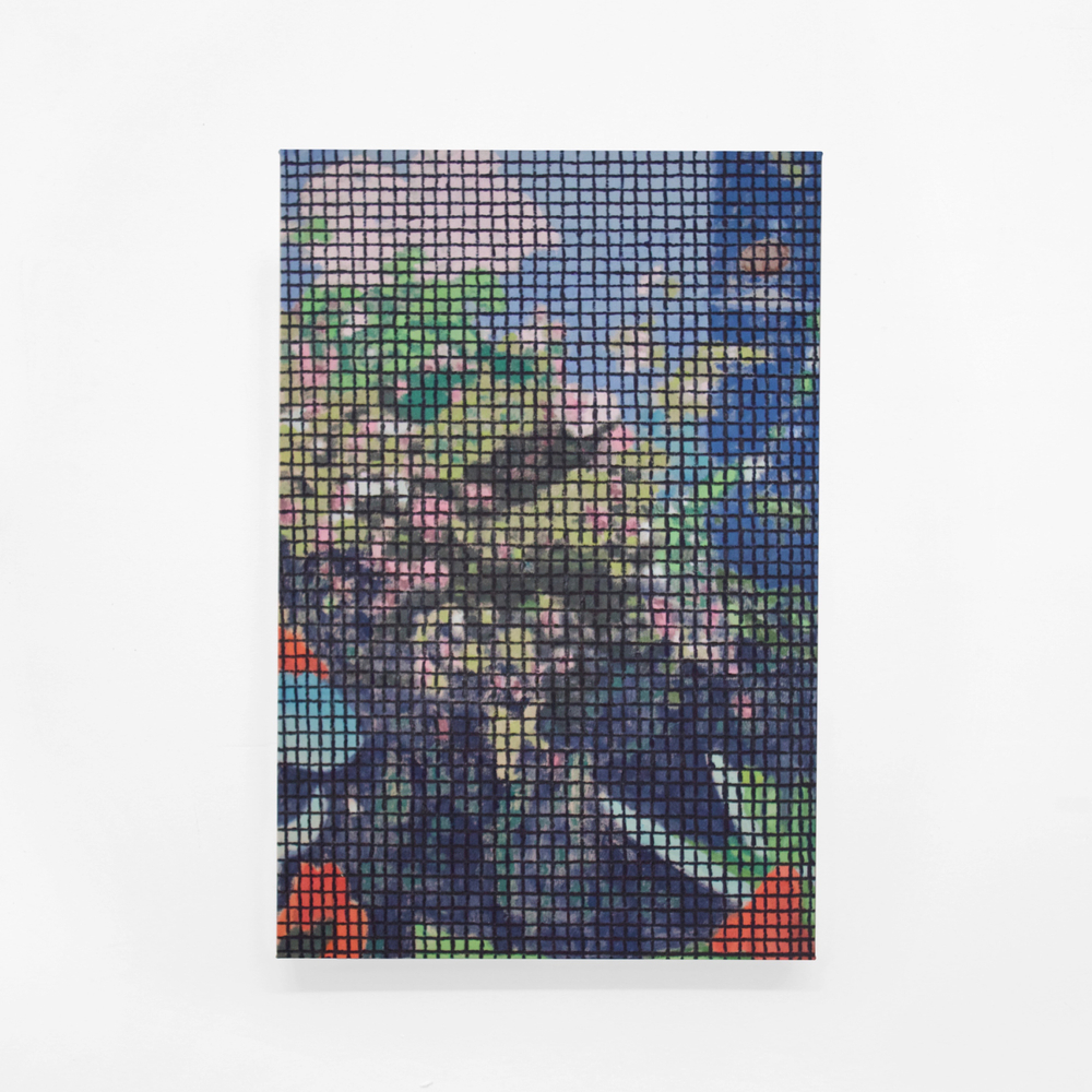 Bradley Kerl Flowers (Through a Screen), 2020 oil on canvas 30 x 20 inches