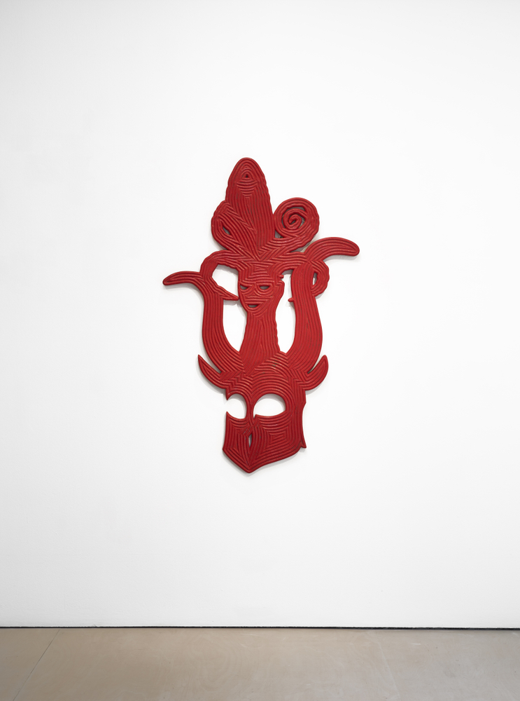 Bo Joseph Catching Ghosts: Anima/Animus, 2020 casein and acrylic on resin, fiberglass and foam 60 x 37 1/2 x 1 1/2 inches