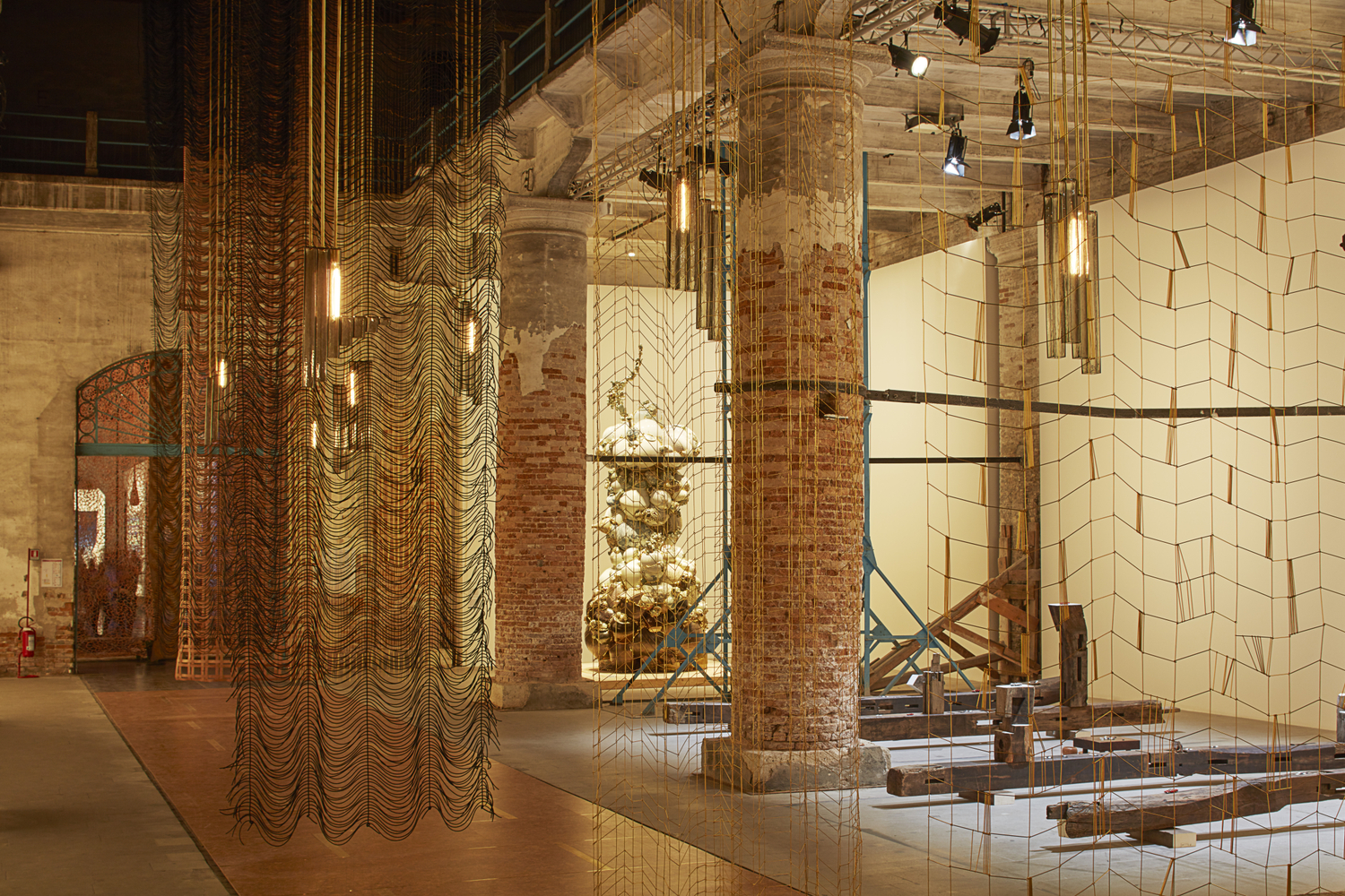 installation view of leonor antunes in 57th venice biennia: viva arte viva, italy, 2017. photo: nick ash


&amp;nbsp;
