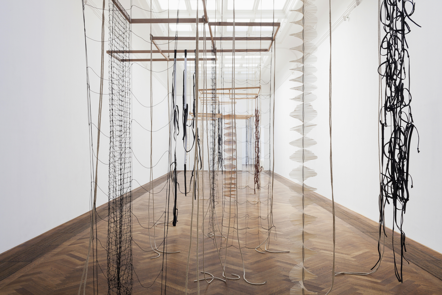 installation view leonor antunes: last days in chimalistac, kunsthalle basel, 2013. courtesy of kunsthall basel and the artist


&amp;nbsp;
