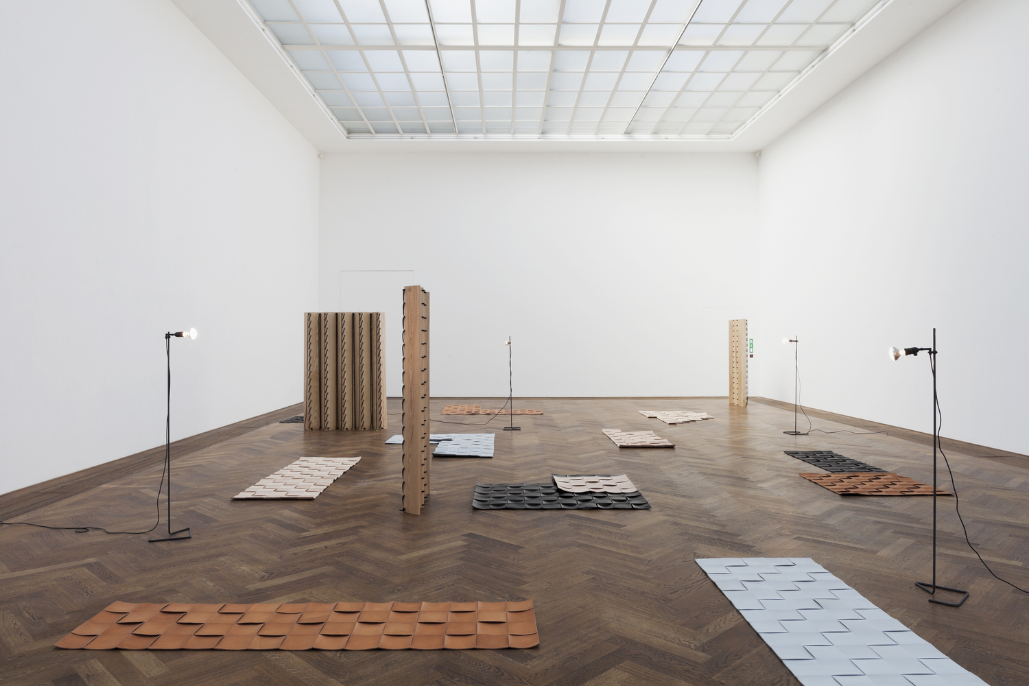 installation view leonor antunes: last days in chimalistac, kunsthalle basel, 2013. courtesy of kunsthall basel and the artist


&amp;nbsp;

