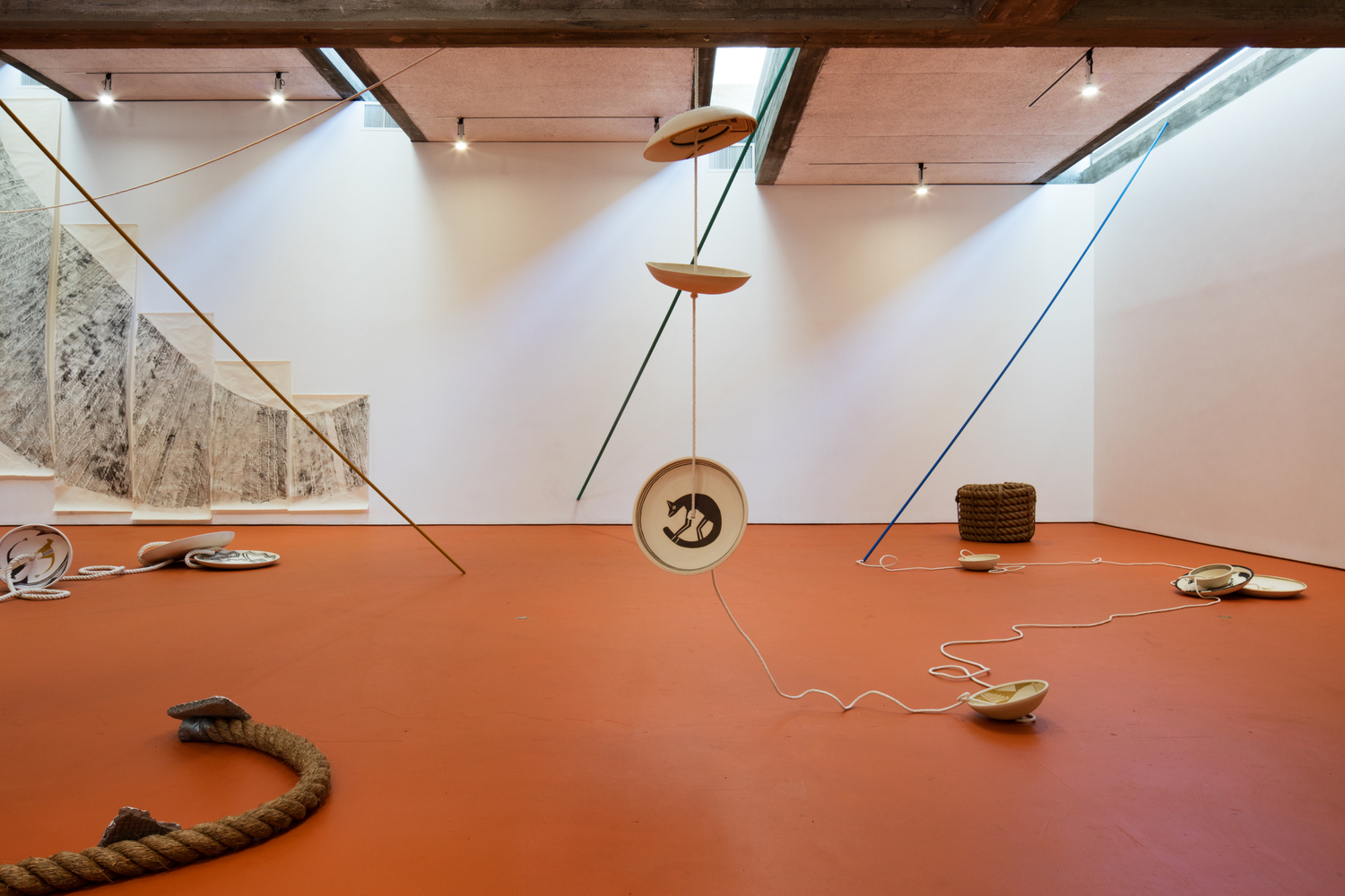 installation view mariana castillo deball: feathered changes, serpent disappearances, san francisco art institute, 2016. photo: gregory goode


&amp;nbsp;
