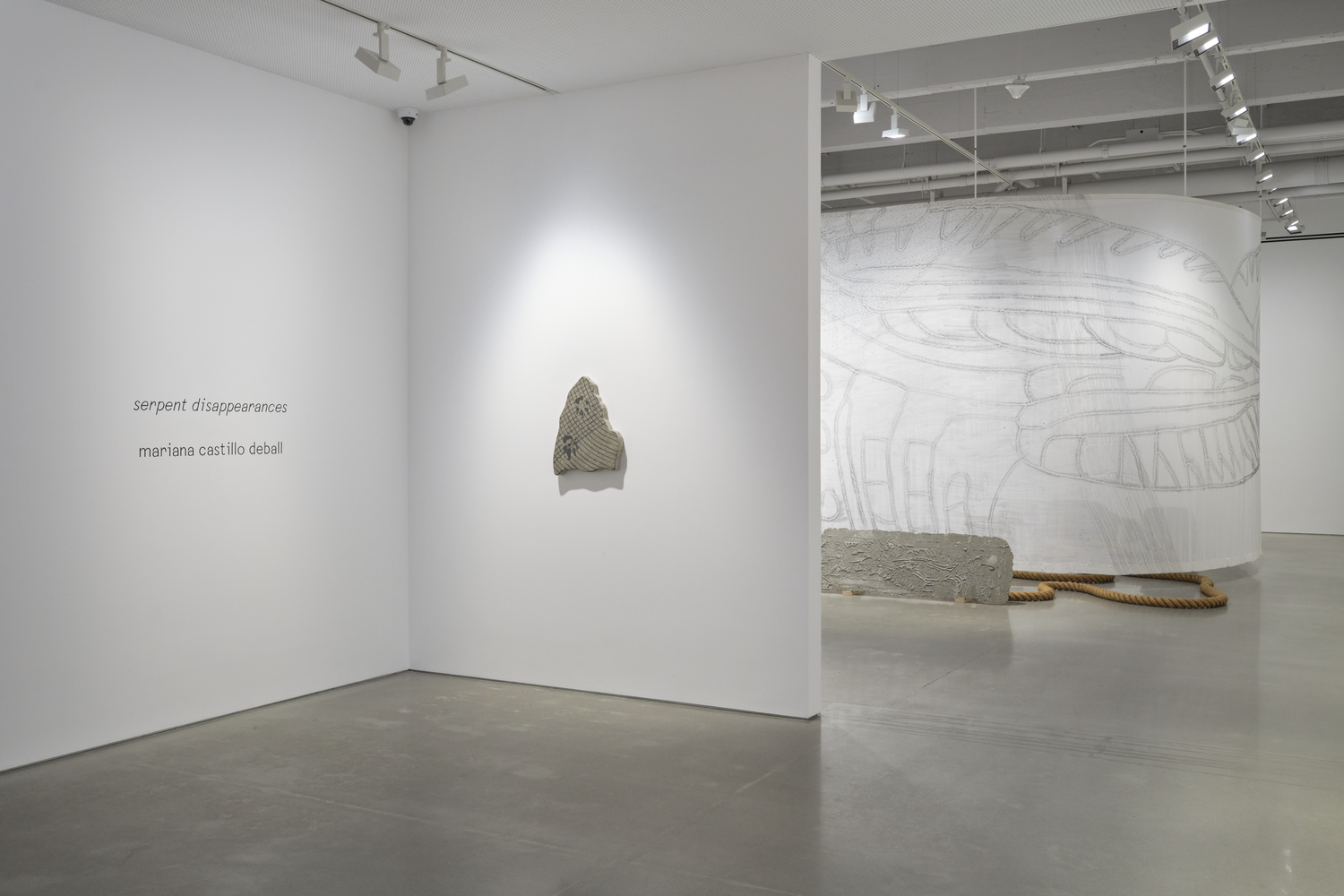 vista de instalaci&amp;oacute;n de mariana castillo deball:&amp;nbsp;serpent disappearances, kurimanzutto, nueva york, 2026. foto: zach hyman