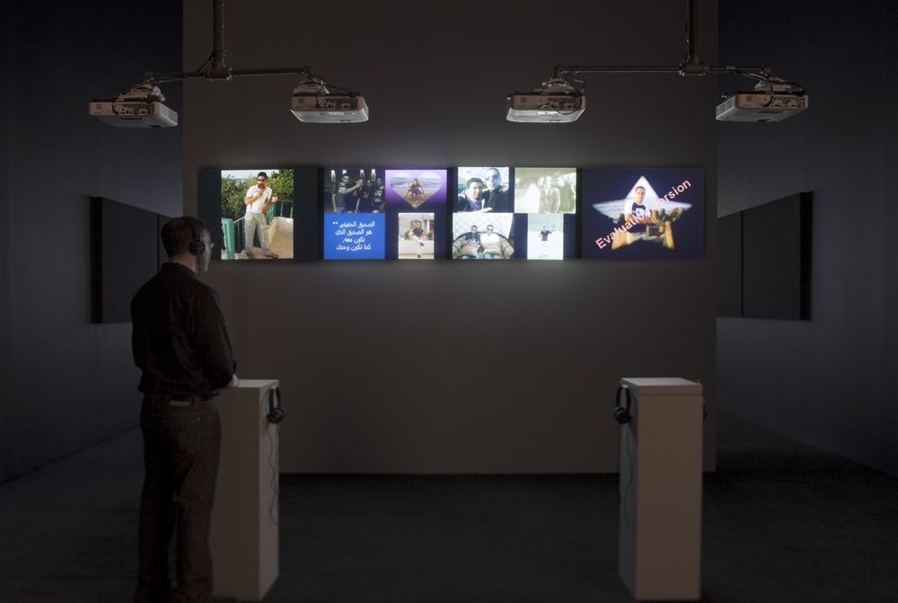 vista de instalaci&amp;oacute;n akram zaatari: projects 100, moma, nueva york, 2013. foto: john wronn. &amp;copy; the museum of modern art, nueva york


&amp;nbsp;
