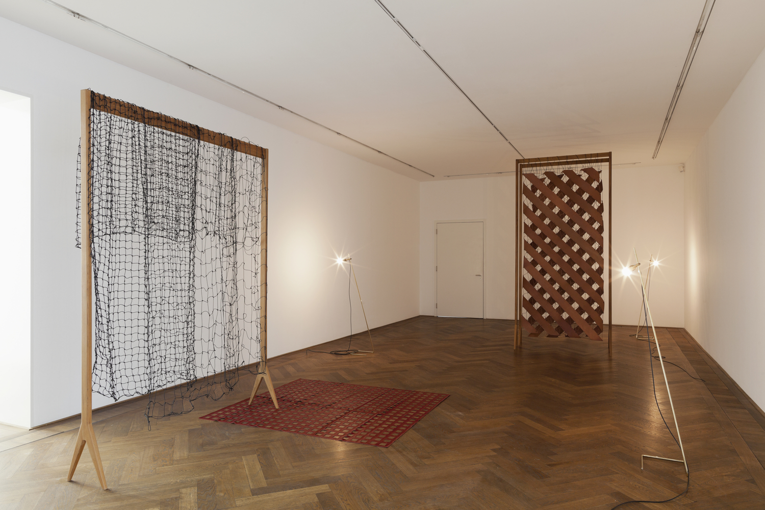 installation view leonor antunes: last days in chimalistac, kunsthalle basel, 2013. courtesy of kunsthall basel and the artist


&amp;nbsp;
