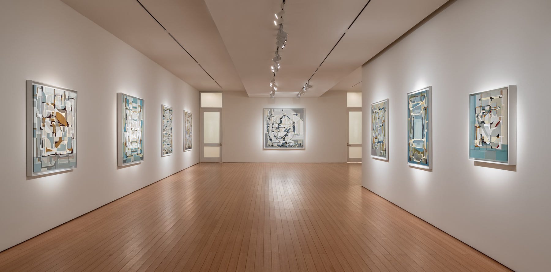 James Kennedy
Gallery View, 2025
acrylic polymer on incised eucalyptus masonite