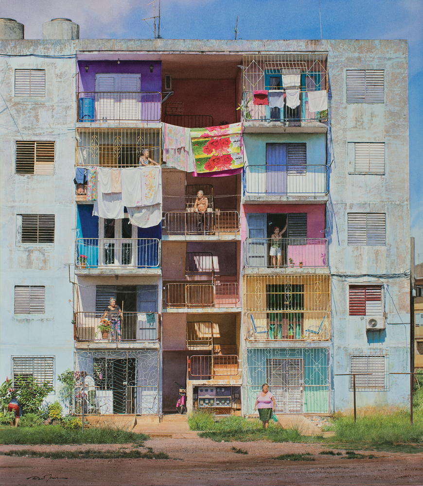 Rance Jones, Symmetry, 2024, watercolor on paper, 30 x 26 inches