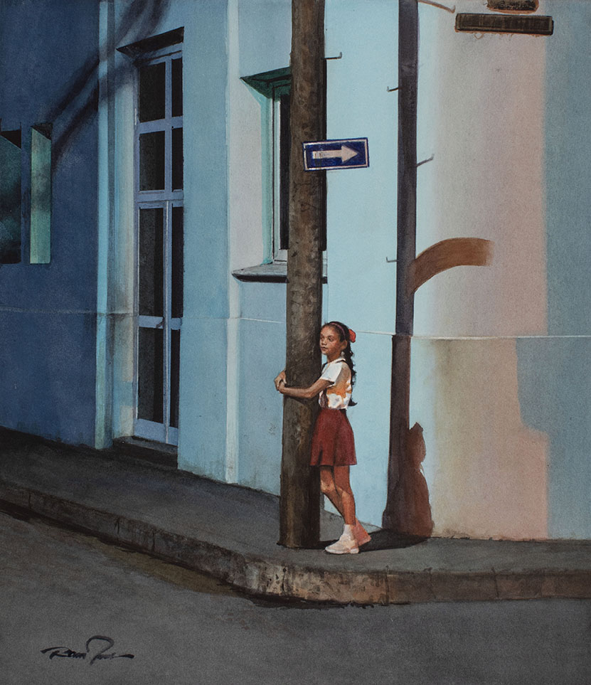 Rance Jones, Adrift, 2024, watercolor on paper, 14 x 12 inches