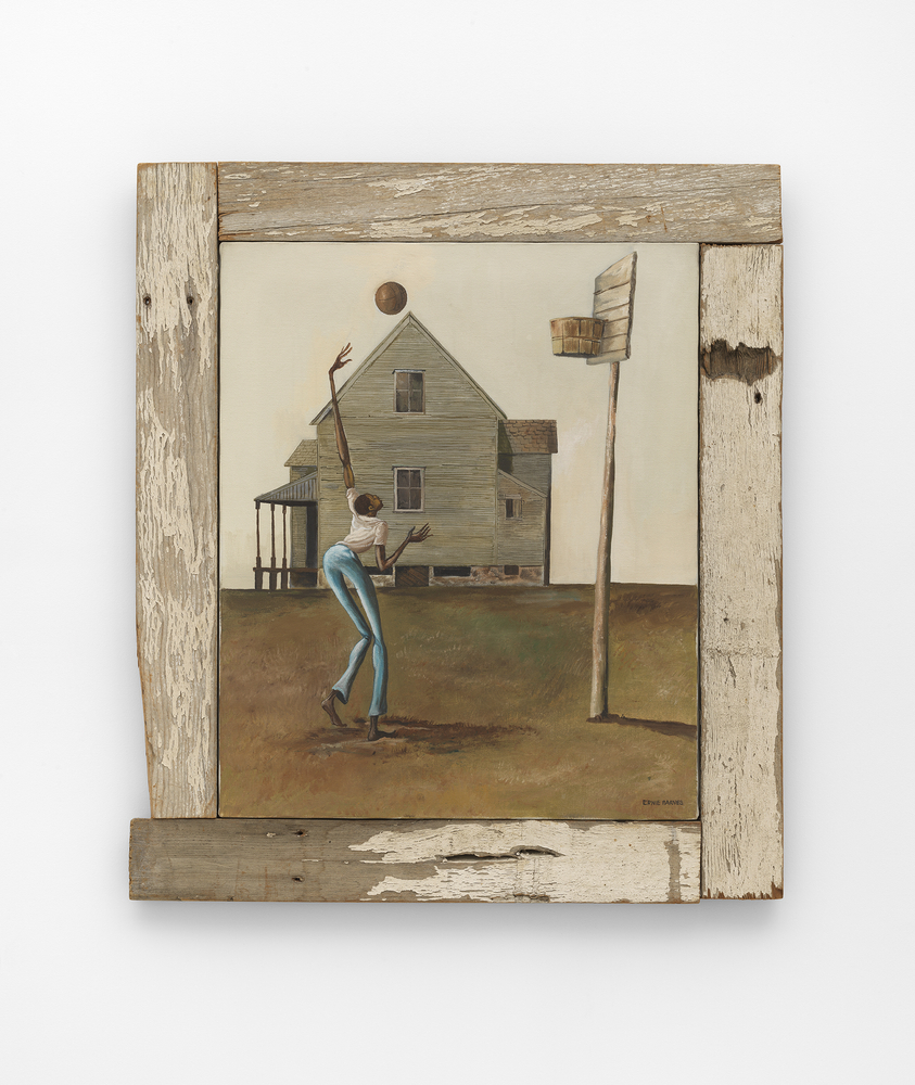 Shootin&amp;#39; the Breeze, 1974
Acrylic on canvas
30 3/4 x 27 inches (78.1 x 68.6 cm)