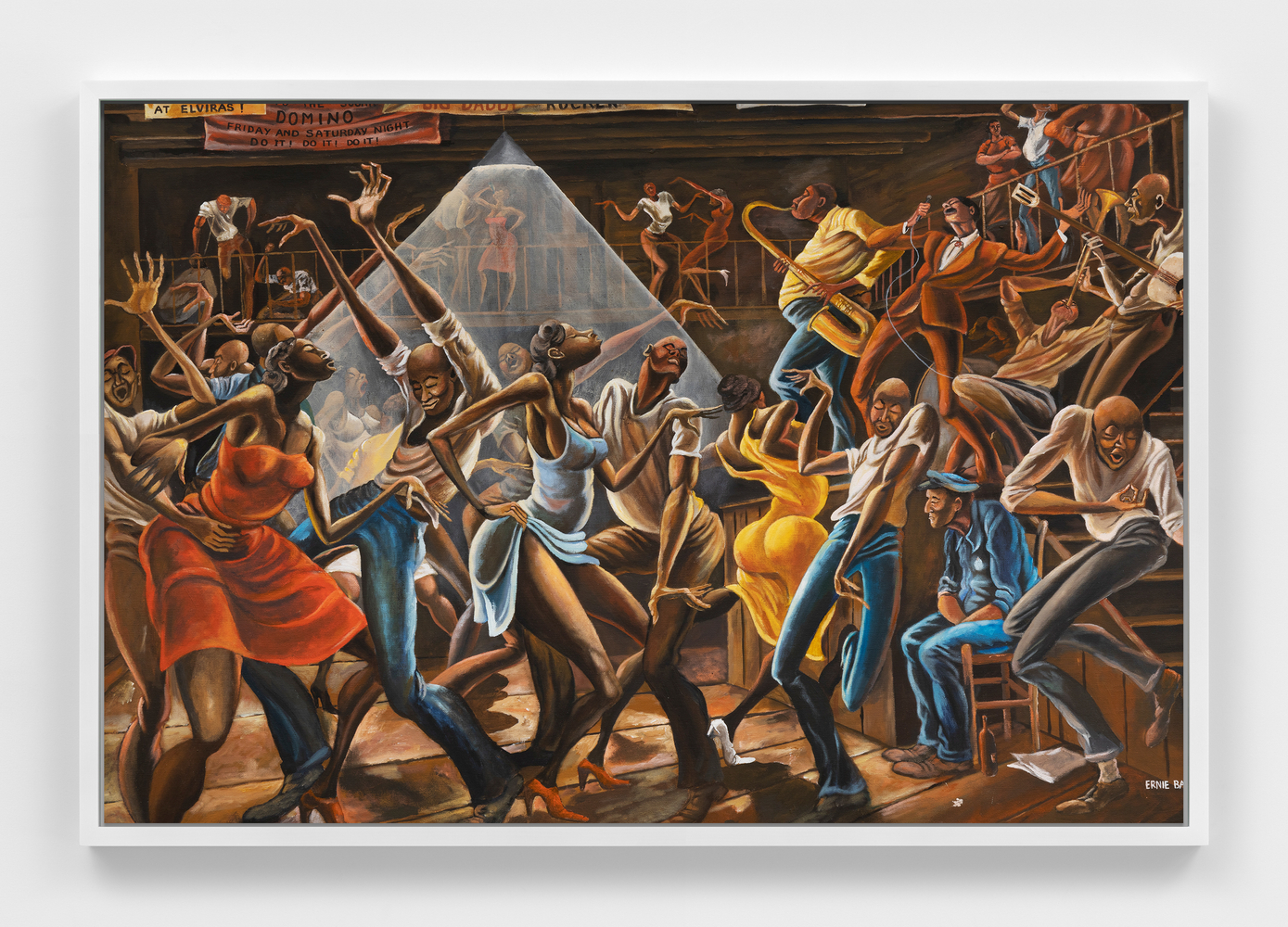 The Sugar Shack II, 1976
Acrylic on canvas
36 x 48 inches (91.4 x 121.9 cm.)