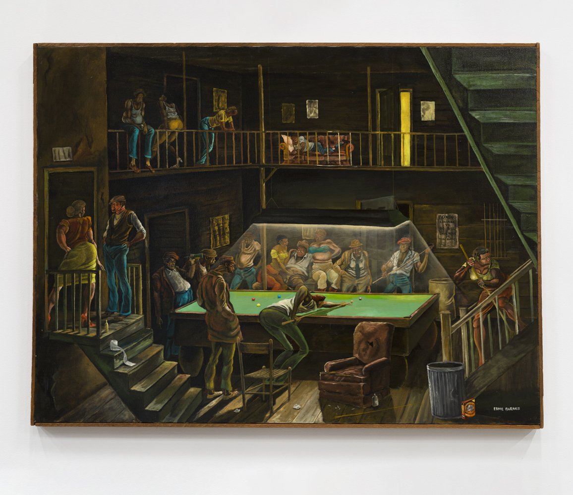 Bank Shot, Corner Pocket, 1982
Acrylic on canvas
36 x 48 inches (91.4 x 121.9 cm)
