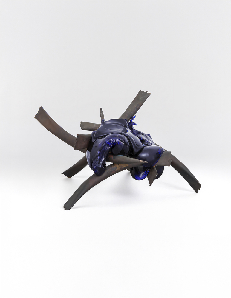 Untitled, c. 1968
Copper and glass
12 1/2 x 13 x 11 1/4 inches (31.8 x 33 x 28.6 cm)