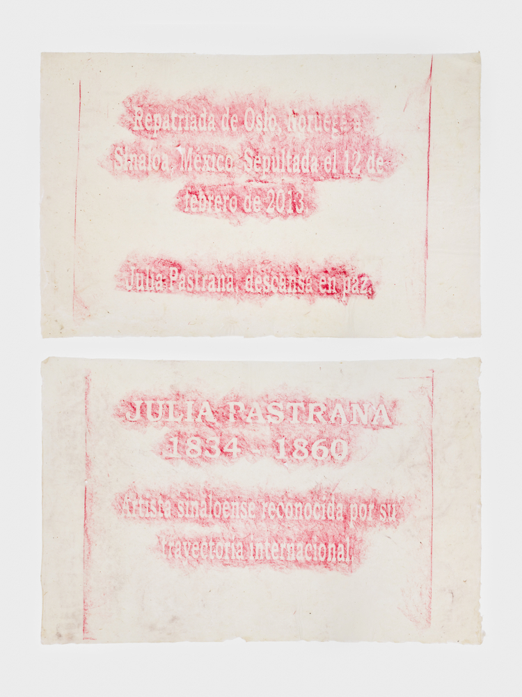 Etching of Julia Pastrana's grave