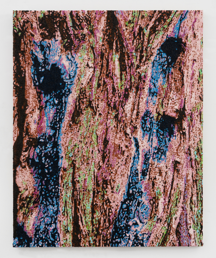 Douglas Melini

Tree (Redwood in flesh tone, blue, brown, purple, green), 2026

Oil on linen

60h x 48w in

&amp;nbsp;