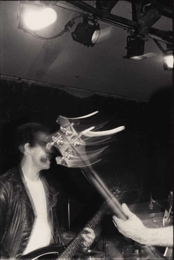 Bruce Conner  34. BILLY (GUITAR): UXA  JANUARY 20, 1978, 1978  gelatin silver print  image: 13 1/4 x 8 7/8 in. (33.7 x 22.5 cm)  frame: 21 x 16 1/2 in. (53.3 x 41.9 cm)